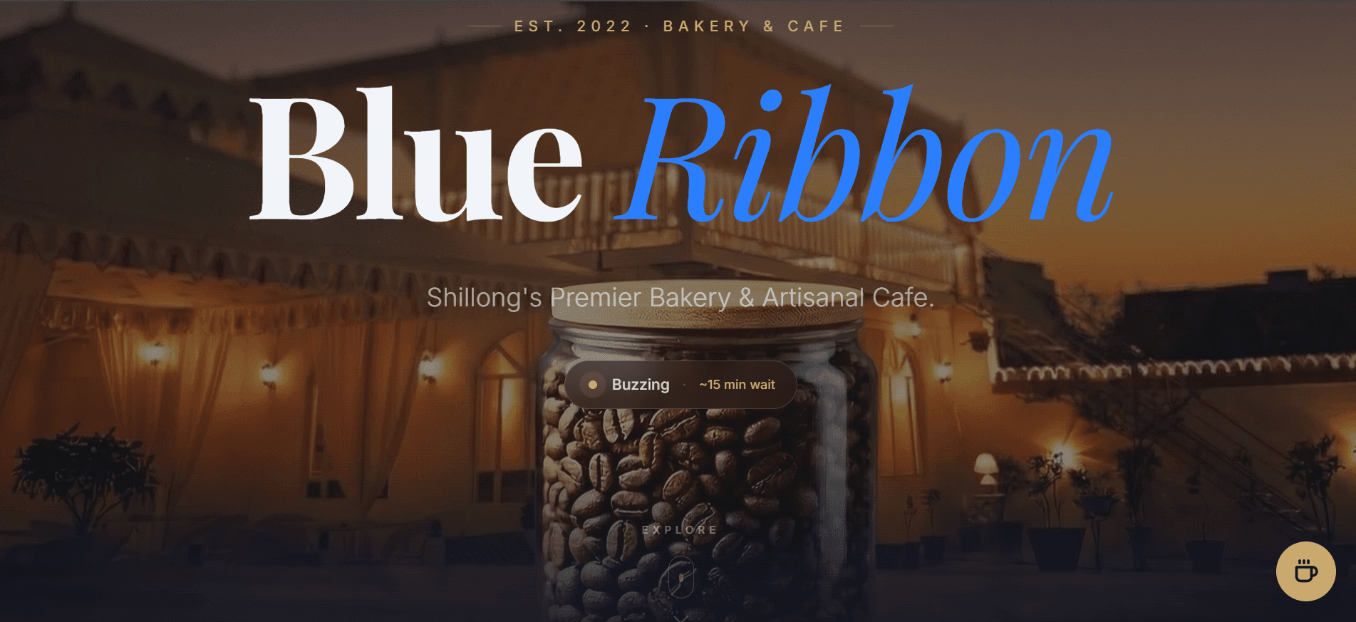 Blue Ribbon — website screenshot